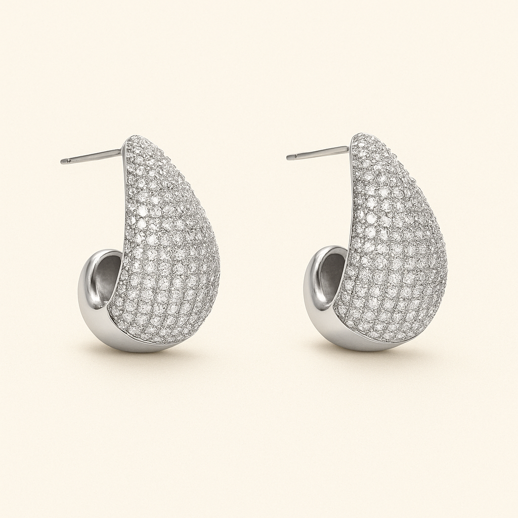 ELLA Silver Teardrop Earrings