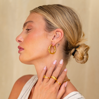 ALINA Gold Hoop Earrings