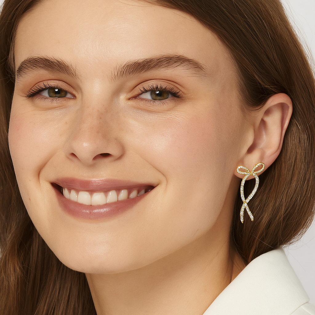 Zircon-Embellished MALTA Luxe Earrings