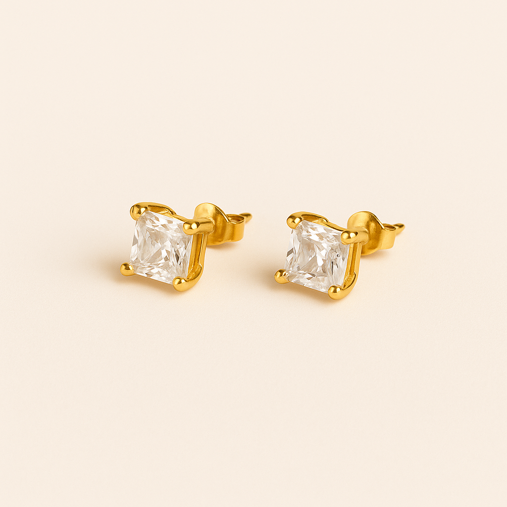 Zircon-Embellished APRIL Earrings