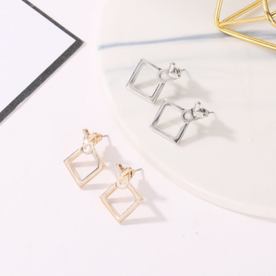 KIKI Geometric Diamond Earrings