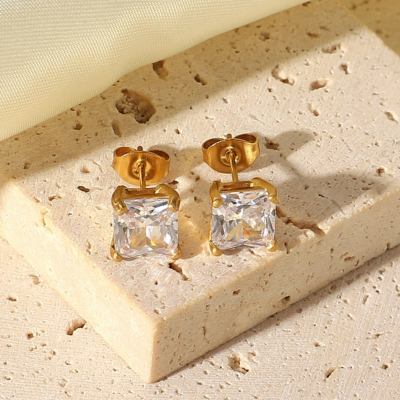 Zircon-Embellished APRIL Earrings