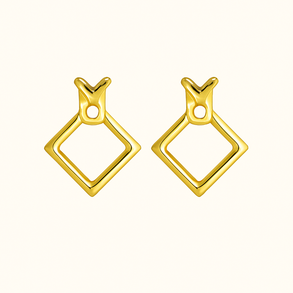 KIKI Geometric Diamond Earrings