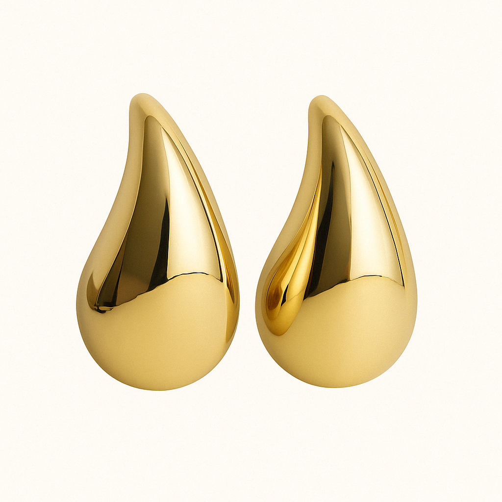 Gold ELLA Water Drop Earrings
