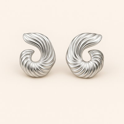 IRIS Golden Sculpture Earrings