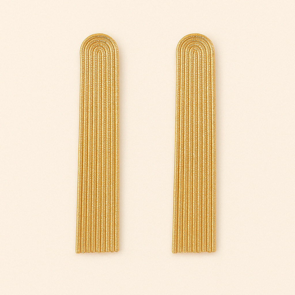 LYRA Gold Tassel Earrings