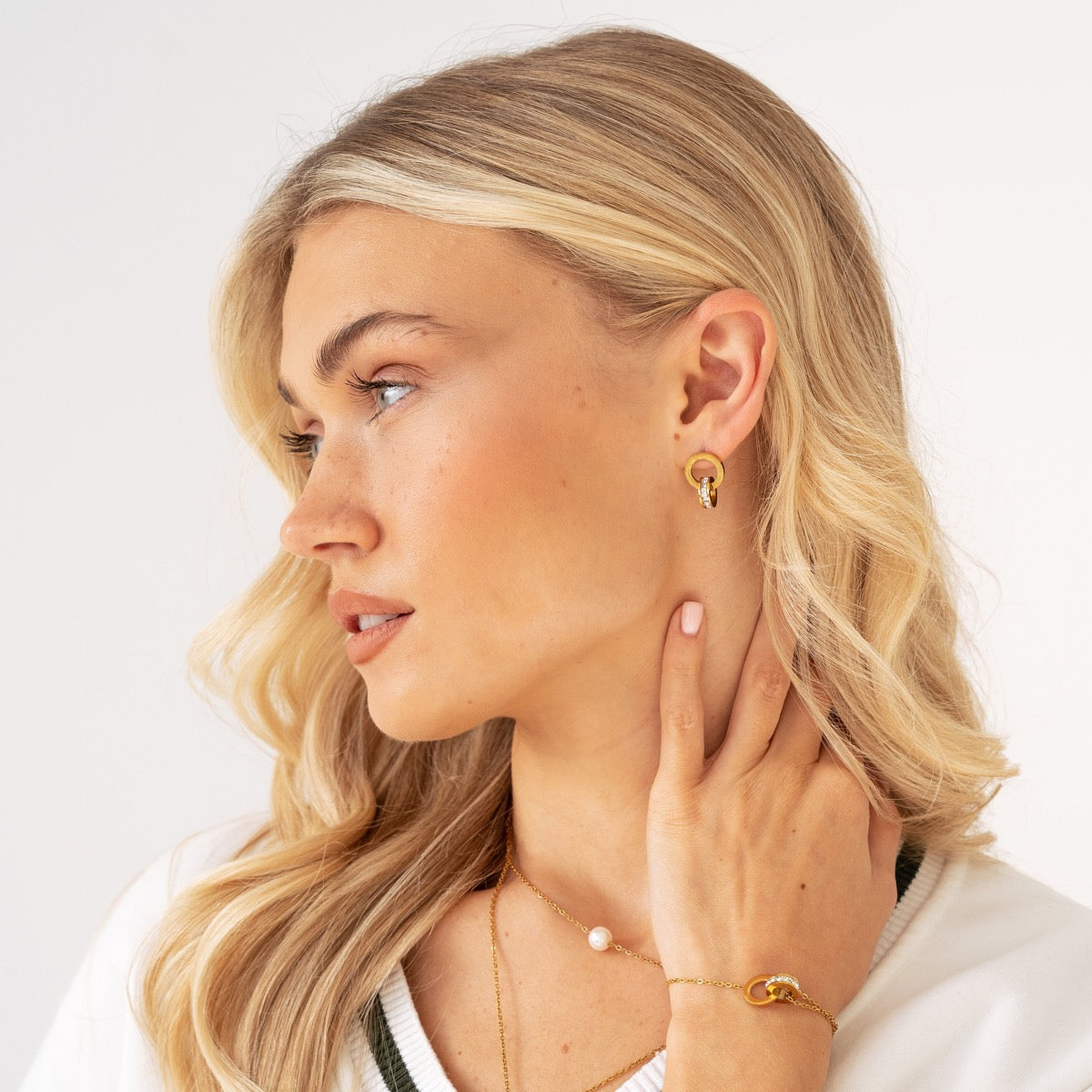 Camila Golden Hoop Earrings