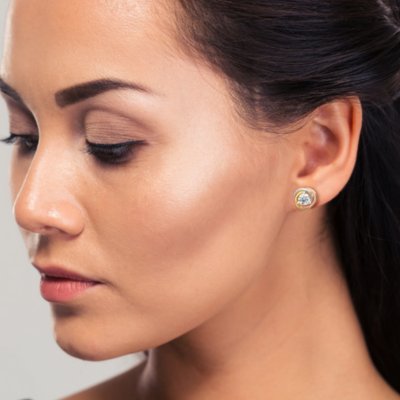 Trinity Diamond Stud Earrings