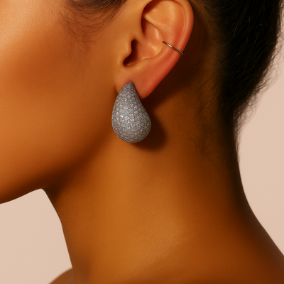 ELLA Silver Teardrop Earrings