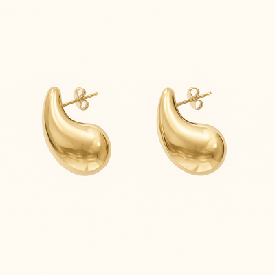 Gold ELLA Water Drop Earrings
