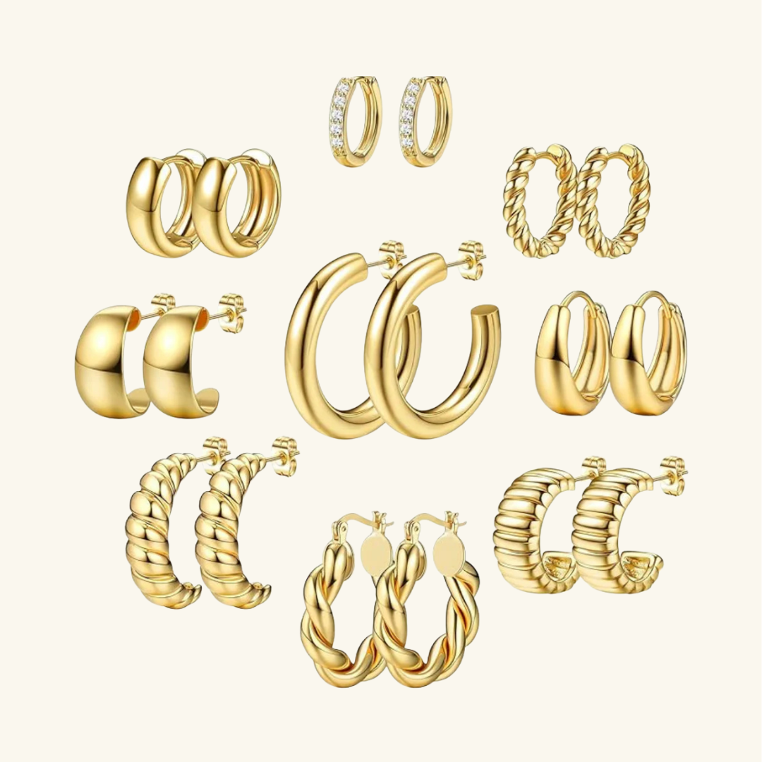 Gold PAIRS Earrings